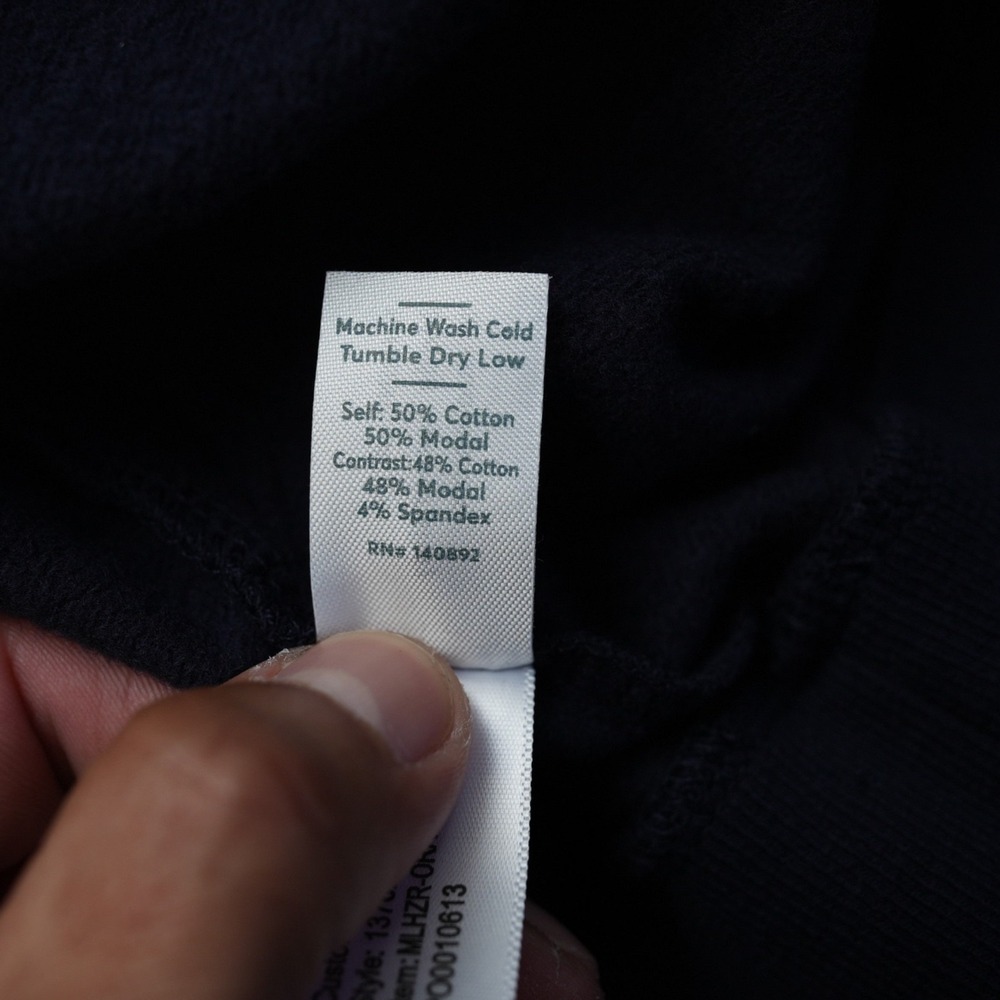 Oracle Hoodie Men Marine Layer Dark Blue Full Zip Fleece Cloud World 22 Large - Picture 14 of 15